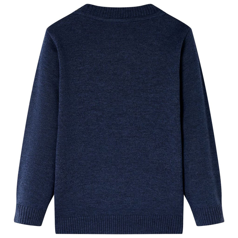 Load image into Gallery viewer, Vidaxl kindertrui gebreid 92 marineblauw