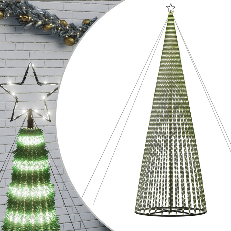 Load image into Gallery viewer, Vidaxl led-kerstboom 1544 leds 500 cm koud wit