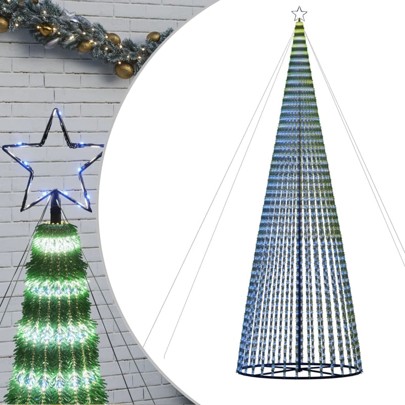 Afbeelding laden in galerijviewer, VidaXL Lichtkegel 1544 blauwe LED's 500 cm