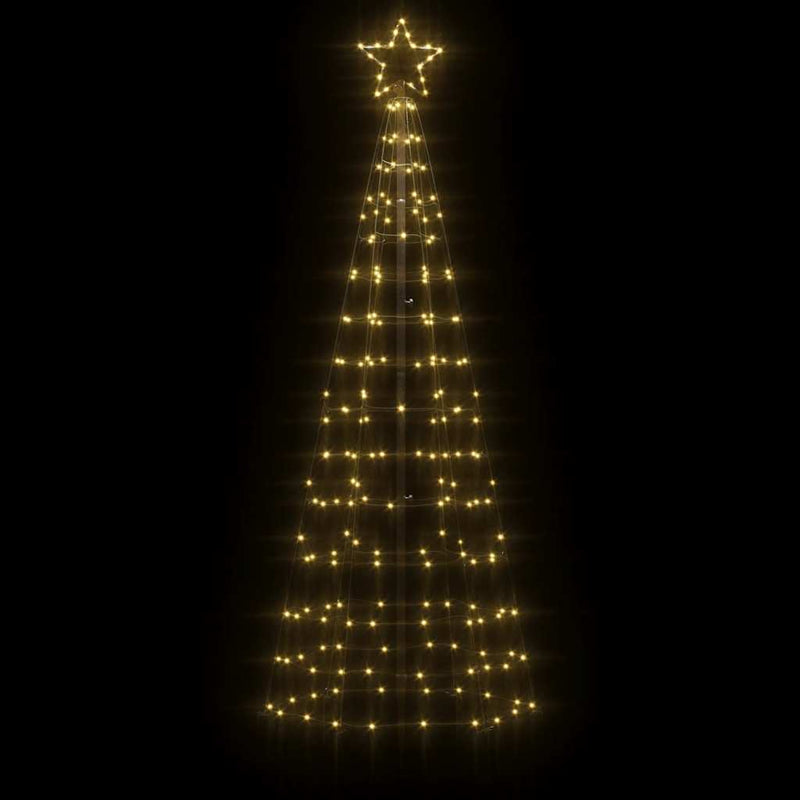 Load image into Gallery viewer, Vidaxl led-kerstboom met spikes 220 led's warm wit 180 cm