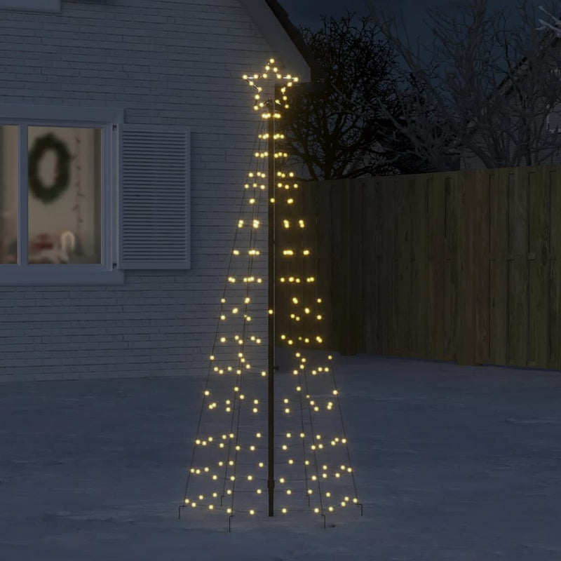 Load image into Gallery viewer, Vidaxl led-kerstboom met spikes 220 led's warm wit 180 cm