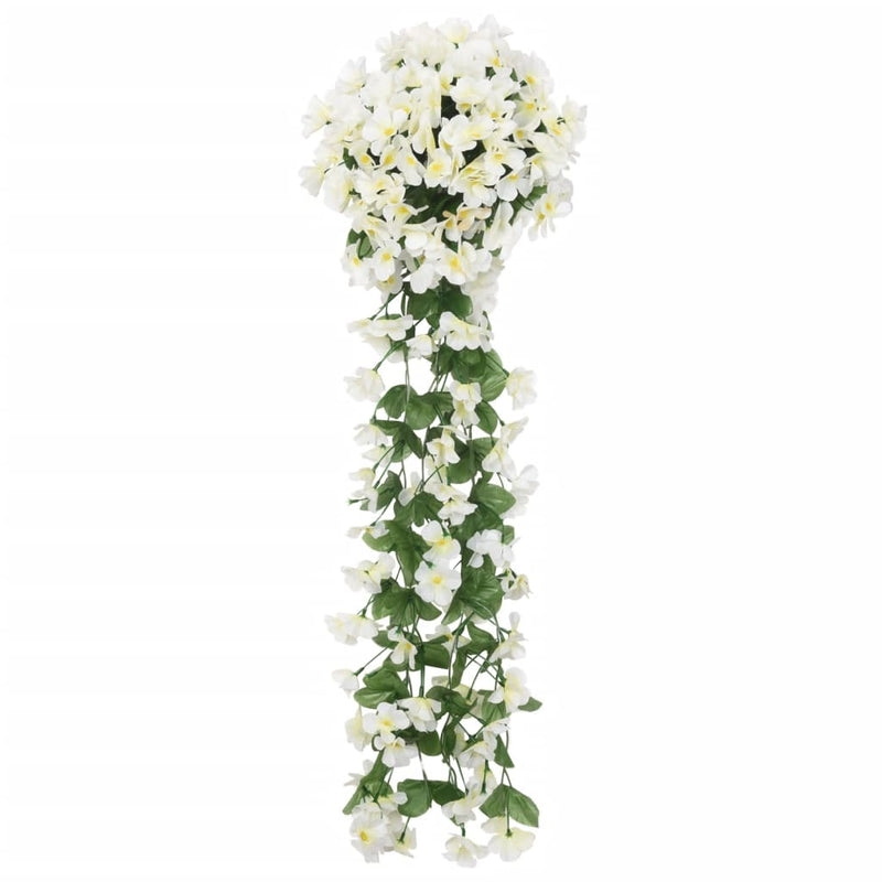 Load image into Gallery viewer, Vidaxl kerstslingers met bloemen 3 st 85 cm wit