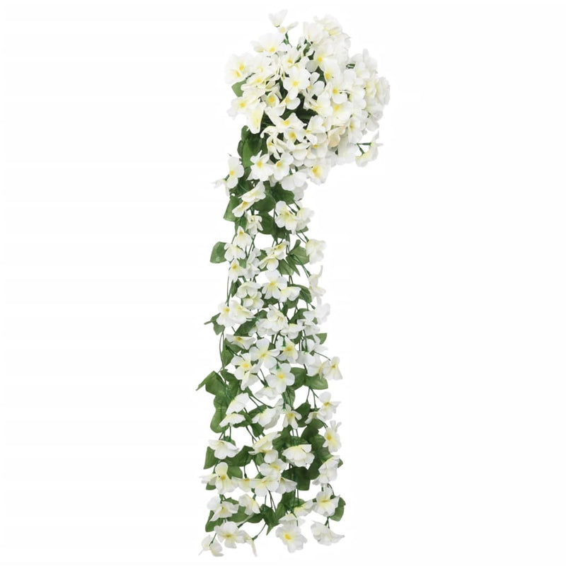 Load image into Gallery viewer, Vidaxl kerstslingers met bloemen 3 st 85 cm wit