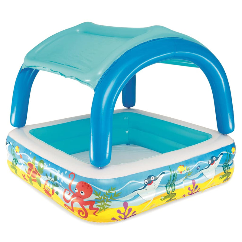 Load image into Gallery viewer, Bestway speelzwembad met overkapping 140x140x114 cm blauw 52192