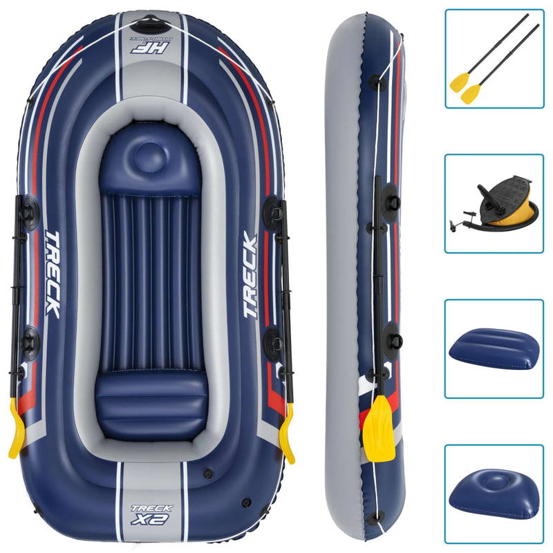 Afbeelding laden in galerijviewer, Bestway hydro-force opblaasbootset treck x2 255x127 cm