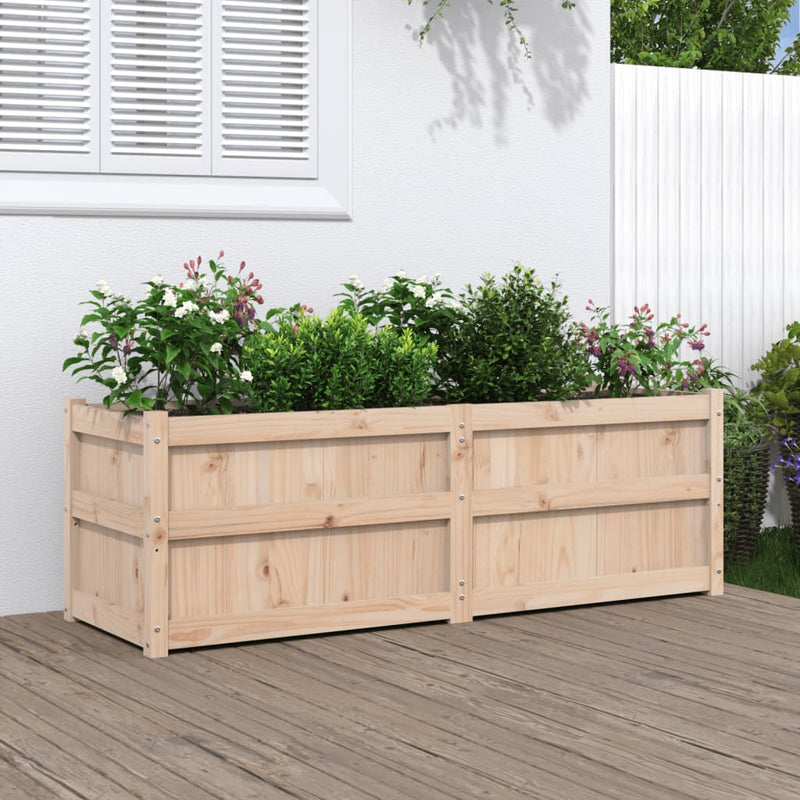Load image into Gallery viewer, Vidaxl plantenbak 150x50x50 cm massief grenenhout