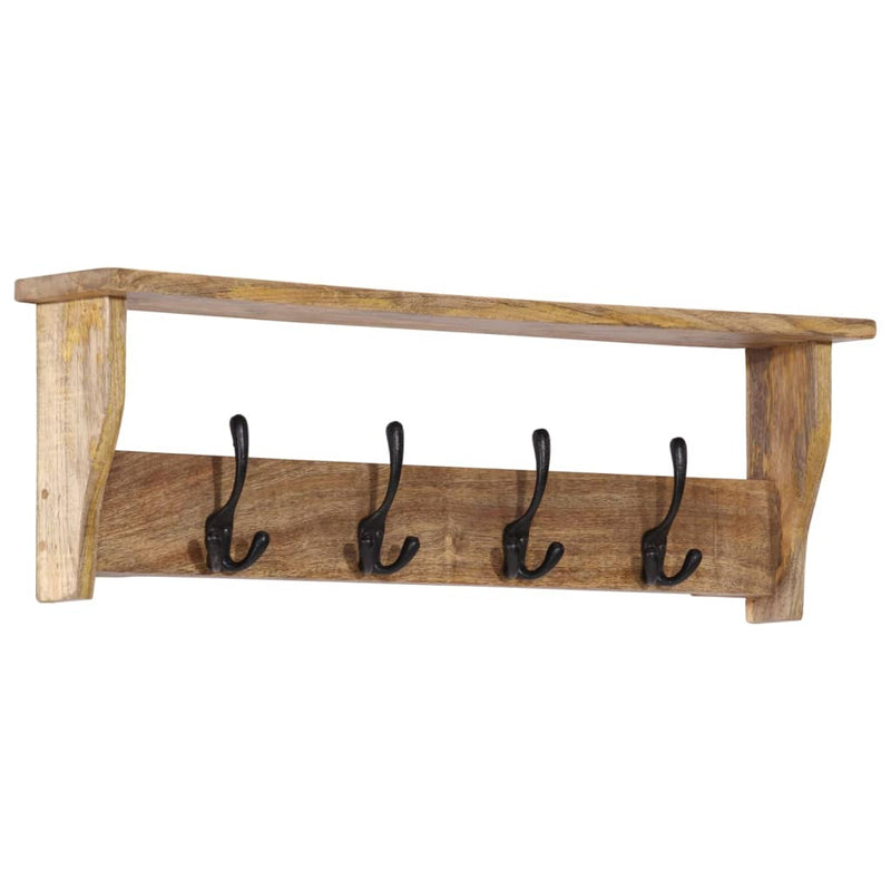 Load image into Gallery viewer, Vidaxl wandkapstok met 4 haken massief mangohout