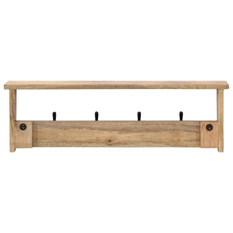 Load image into Gallery viewer, Vidaxl wandkapstok met 4 haken massief mangohout