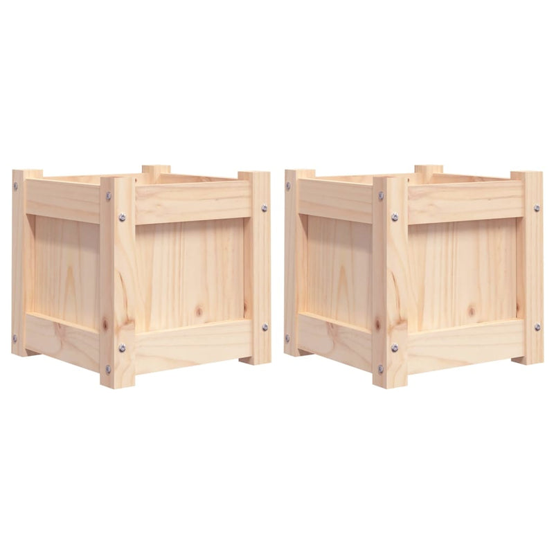 Load image into Gallery viewer, Vidaxl plantenbakken 2 st cm massief grenenhout