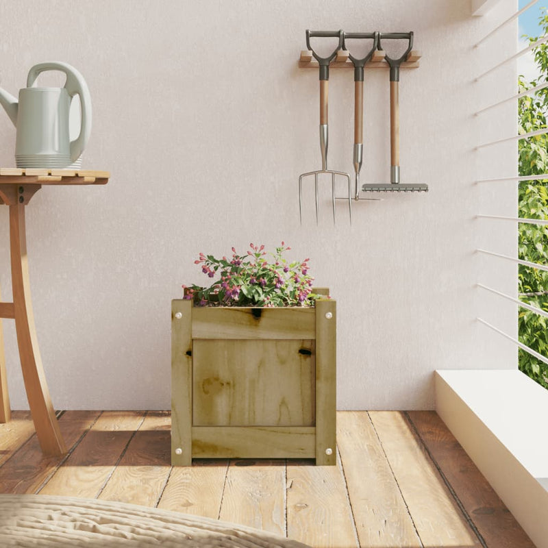 Load image into Gallery viewer, Vidaxl plantenbak 31x31x31 cm geïmpregneerd grenenhout