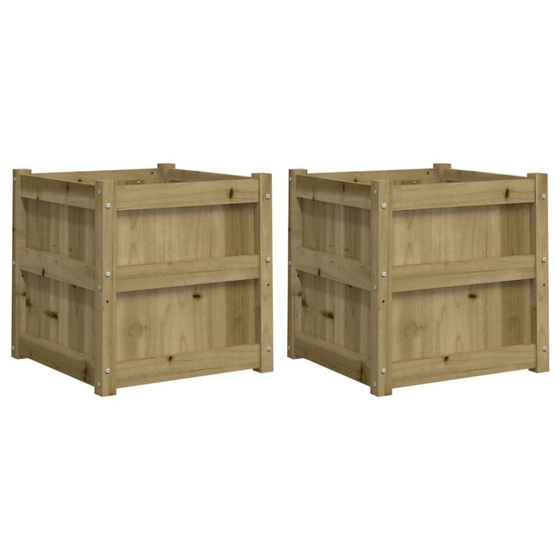 Load image into Gallery viewer, Vidaxl plantenbakken 2 st cm geïmpregneerd hout