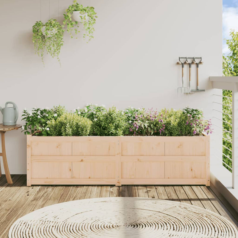 Load image into Gallery viewer, Vidaxl plantenbak 180x50x50 cm massief grenenhout