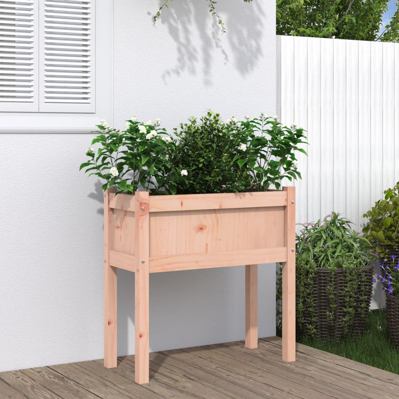 Load image into Gallery viewer, Vidaxl plantenbak met poten 70x31x70 cm massief douglashout