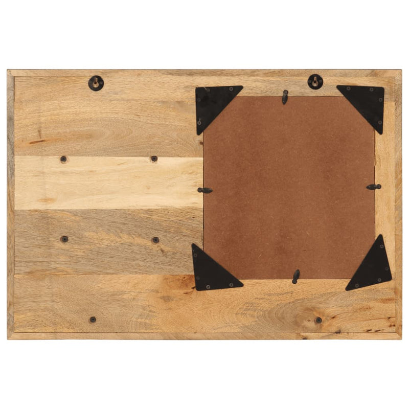 Load image into Gallery viewer, Vidaxl spiegel met schappen 80x8x55 cm glas en massief mangohout