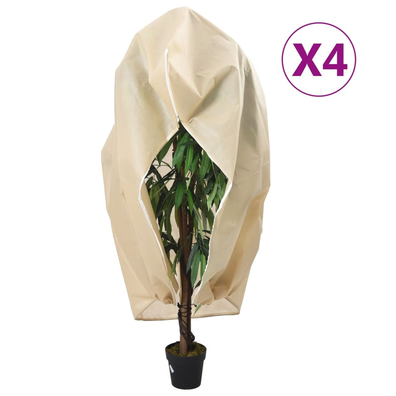 Load image into Gallery viewer, Vidaxl plantenhoezen met ritssluiting 4 st 70 g m² 1x1,55 m