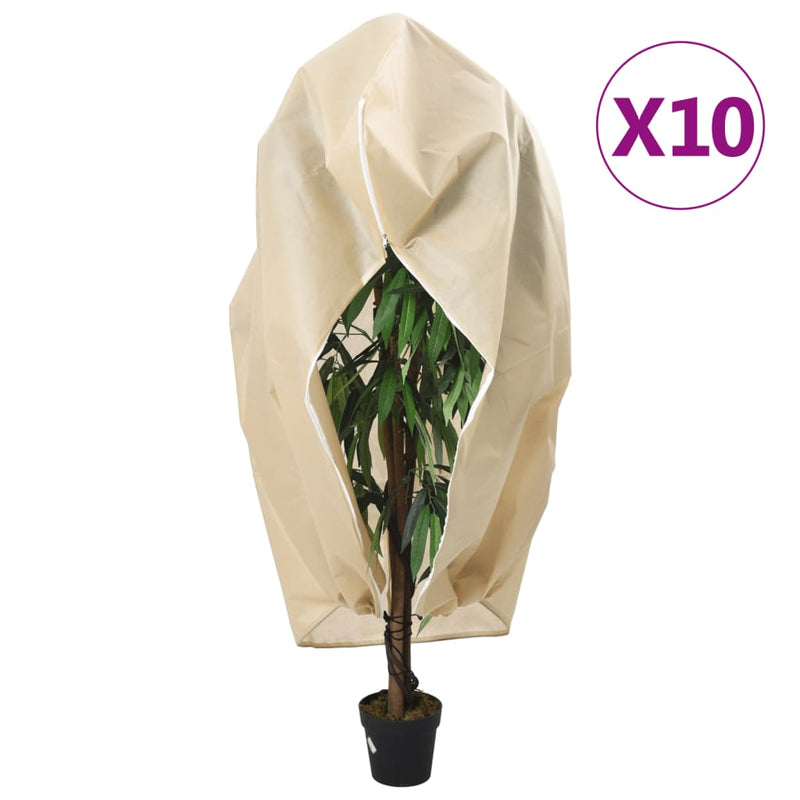Load image into Gallery viewer, Vidaxl plantenhoezen met ritssluiting 10 st 70 g m² 1,2x1,8 m