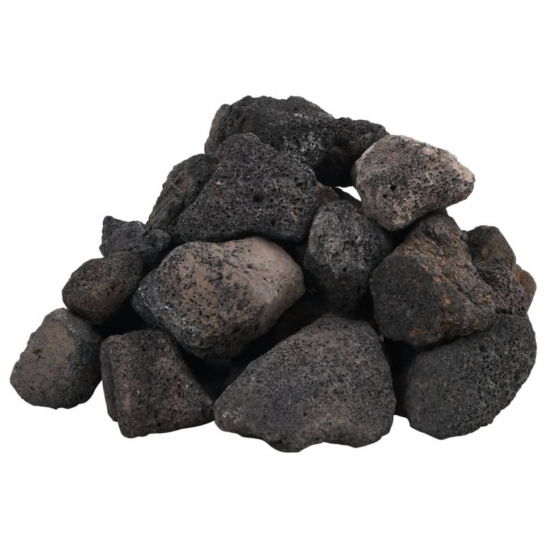 Load image into Gallery viewer, Vidaxl lavastenen 25 kg 5-8 cm zwart