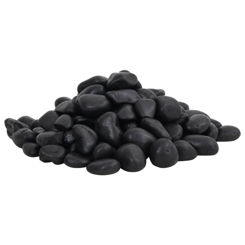 Load image into Gallery viewer, Vidaxl kiezelstenen gepolijst 2-5 cm 25 kg zwart