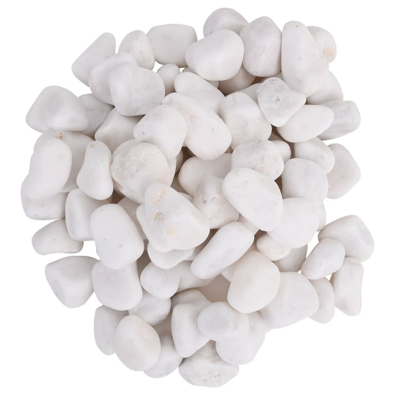 Afbeelding laden in galerijviewer, Vidaxl kiezelstenen gepolijst 2-5 cm 10 kg wit