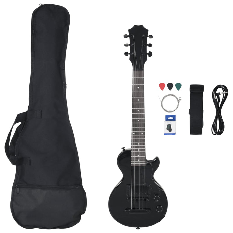 Load image into Gallery viewer, Vidaxl gitaar voor beginners elektrisch met tas 3 4 30 zwart