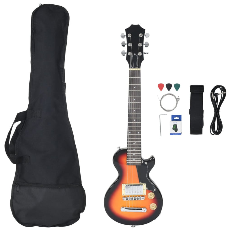 Load image into Gallery viewer, Vidaxl gitaar voor kinderen elektrisch met tas 3 4 30 bruin en zwart