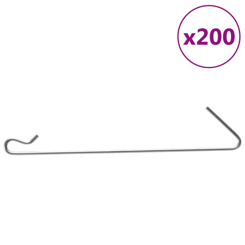 Load image into Gallery viewer, VidaXL Schanskorfhaken 200 st staal