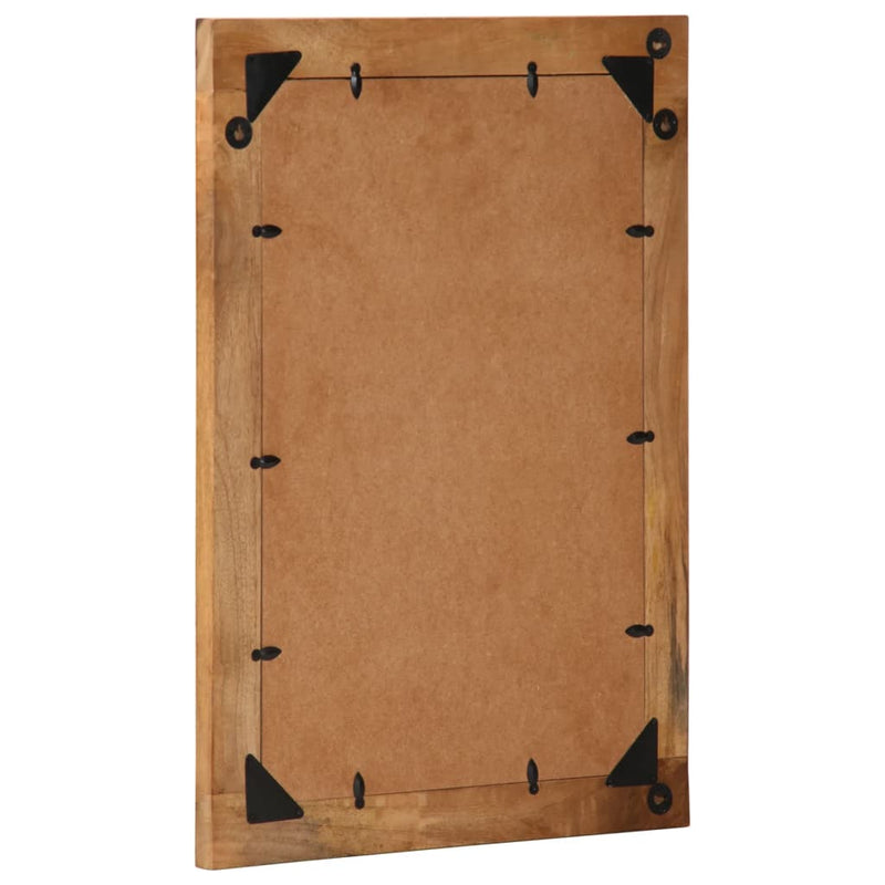 Afbeelding laden in galerijviewer, Vidaxl badkamerspiegel 50x70x2,5 cm massief mangohout en glas