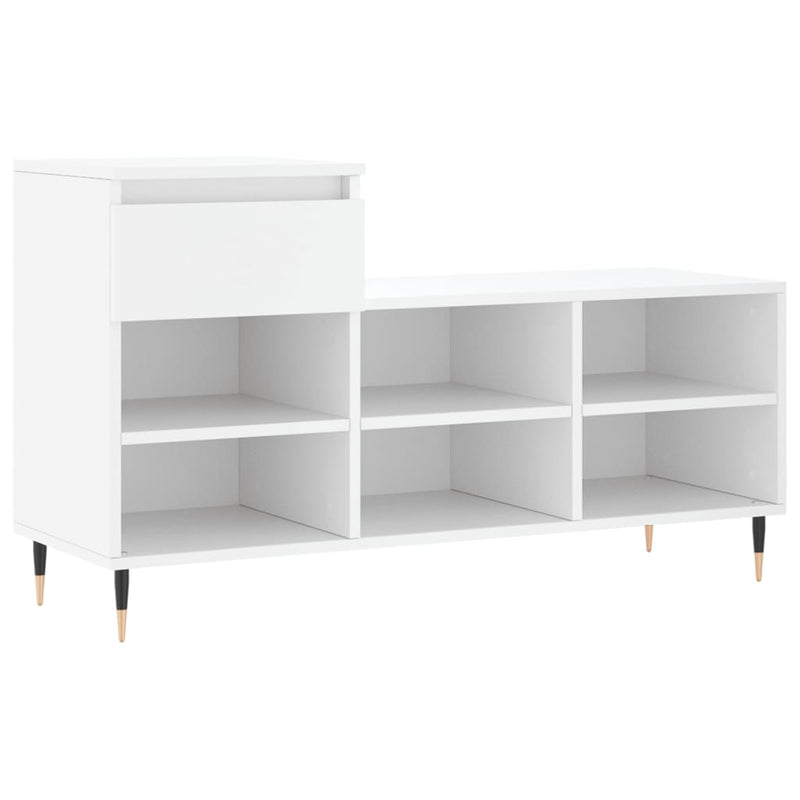 Load image into Gallery viewer, Vidaxl schoenenkast 102x36x60 cm bewerkt hout wit