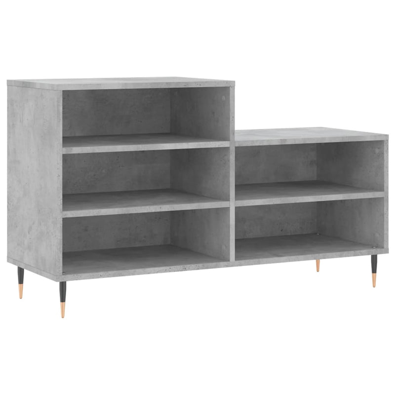 Load image into Gallery viewer, Vidaxl schoenenkast 102x36x60 cm bewerkt hout betongrijs