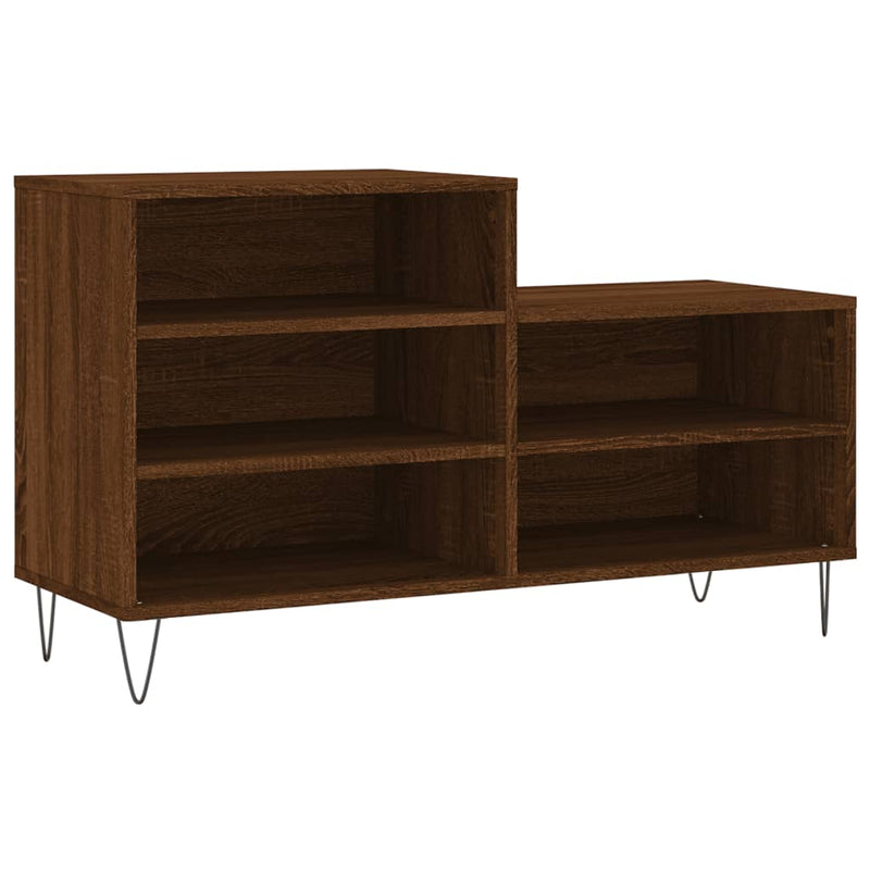 Load image into Gallery viewer, Vidaxl schoenenkast 102x36x60 cm bewerkt hout bruin eikenkleur