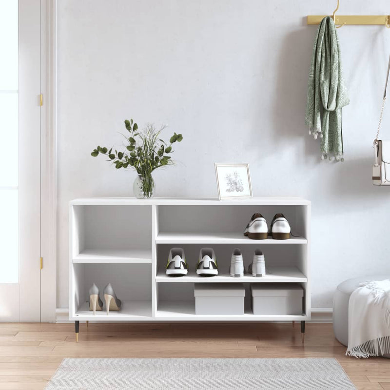 Load image into Gallery viewer, Vidaxl schoenenkast 102x36x60 cm bewerkt hout wit