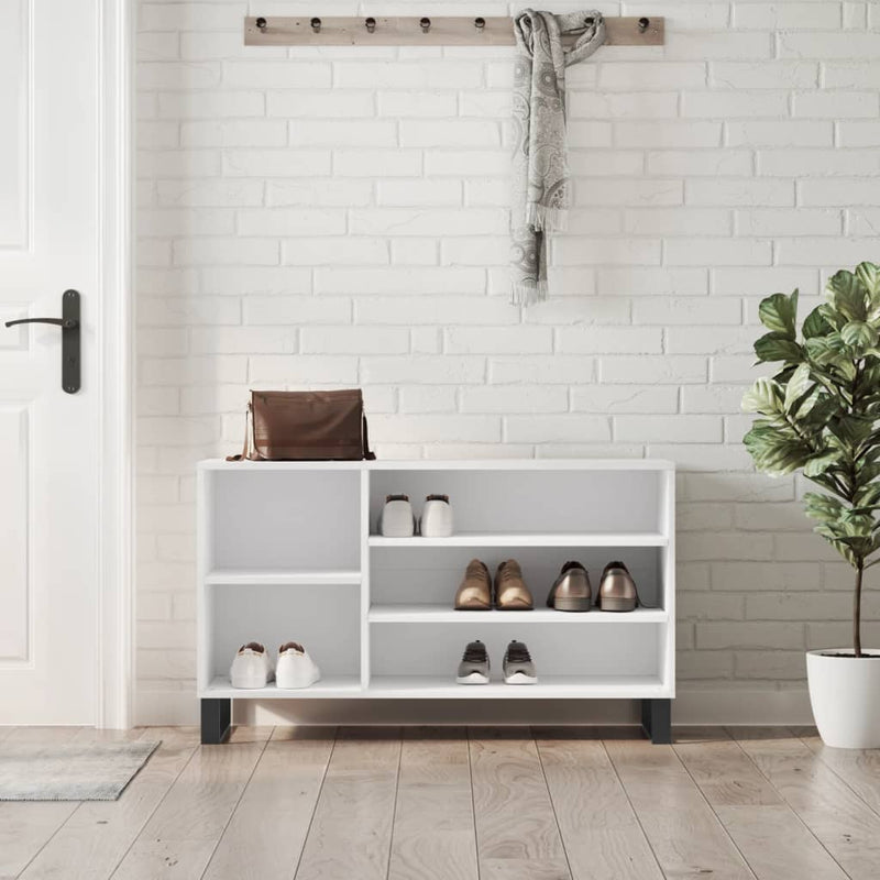 Load image into Gallery viewer, Vidaxl schoenenkast 102x36x60 cm bewerkt hout wit