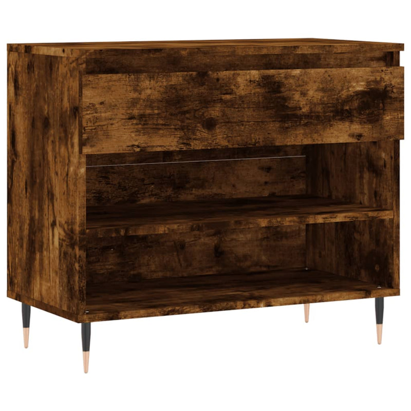 Load image into Gallery viewer, VidaXL Schoenenkast 70x36x60 cm bewerkt hout gerookt eikenkleurig
