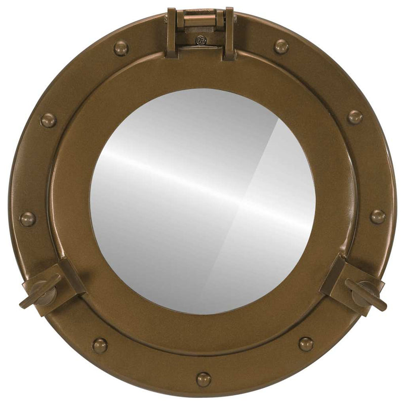 Afbeelding laden in galerijviewer, Vidaxl wandspiegel patrijspoort ø30 cm aluminium en glas