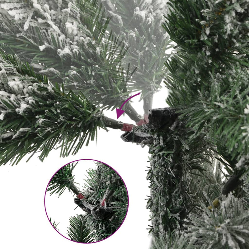 Load image into Gallery viewer, Vidaxl kunstkerstboom met scharnieren en sneeuw 120 cm