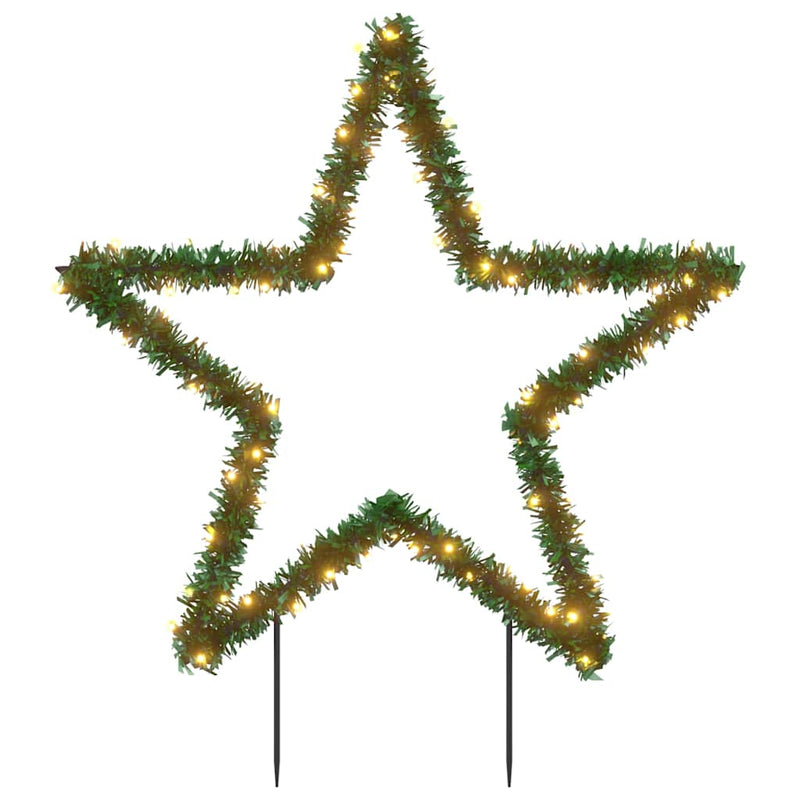 Load image into Gallery viewer, Vidaxl kerstverlichting ster met grondpinnen 80 led's 60 cm