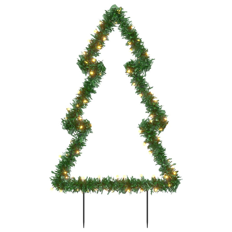 Load image into Gallery viewer, Vidaxl kerstverlichting kerstboom met grondpinnen 80 led's 60 cm