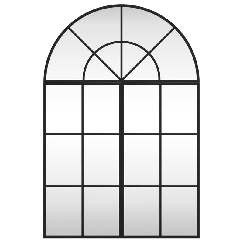 Load image into Gallery viewer, VidaXL Wandspiegel boog 60x90 cm ijzer zwart