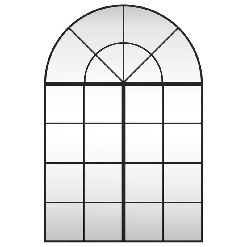Load image into Gallery viewer, VidaXL Wandspiegel boog 80x120 cm ijzer zwart