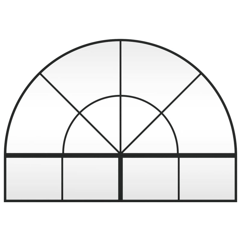 Load image into Gallery viewer, VidaXL Wandspiegel boog 100x70 cm ijzer zwart