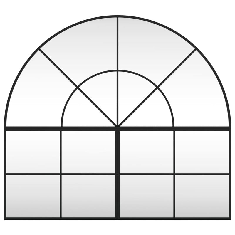 Load image into Gallery viewer, VidaXL Wandspiegel boog 100x90 cm ijzer zwart