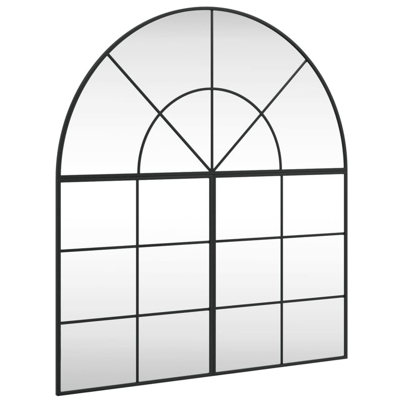 Load image into Gallery viewer, Vidaxl wandspiegel boog 100x110 cm ijzer zwart