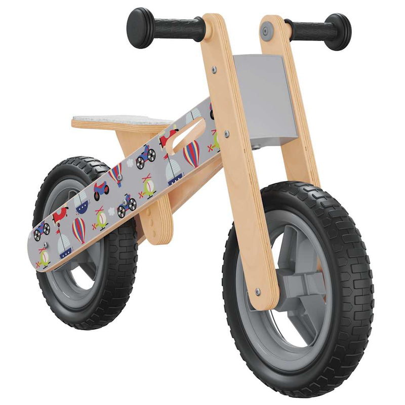 Load image into Gallery viewer, Vidaxl loopfiets voor kinderen grijs met print