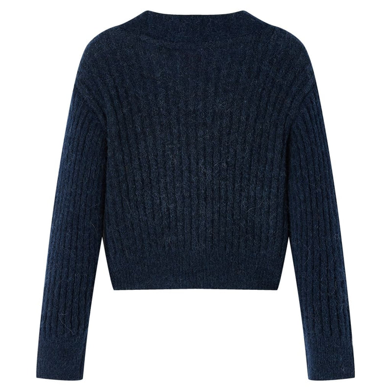 Load image into Gallery viewer, Vidaxl kindervest gebreid 104 marineblauw