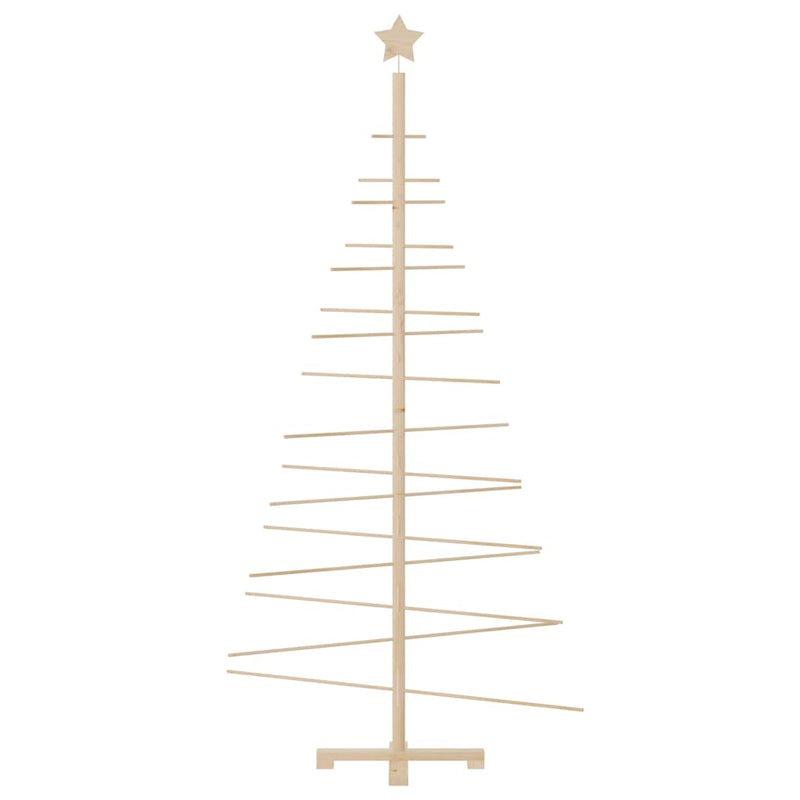 Afbeelding laden in galerijviewer, Vidaxl kerstdecoratie kerstboom 180 cm massief grenenhout