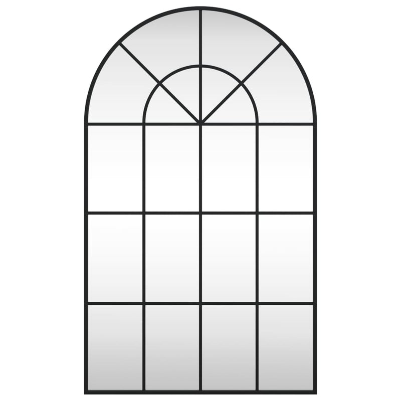 Load image into Gallery viewer, Vidaxl wandspiegel boog 60x100 cm ijzer zwart