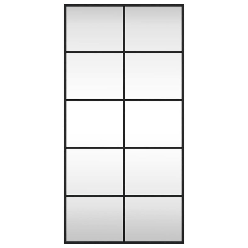 Load image into Gallery viewer, Vidaxl wandspiegel rechthoekig 50x100 cm ijzer zwart