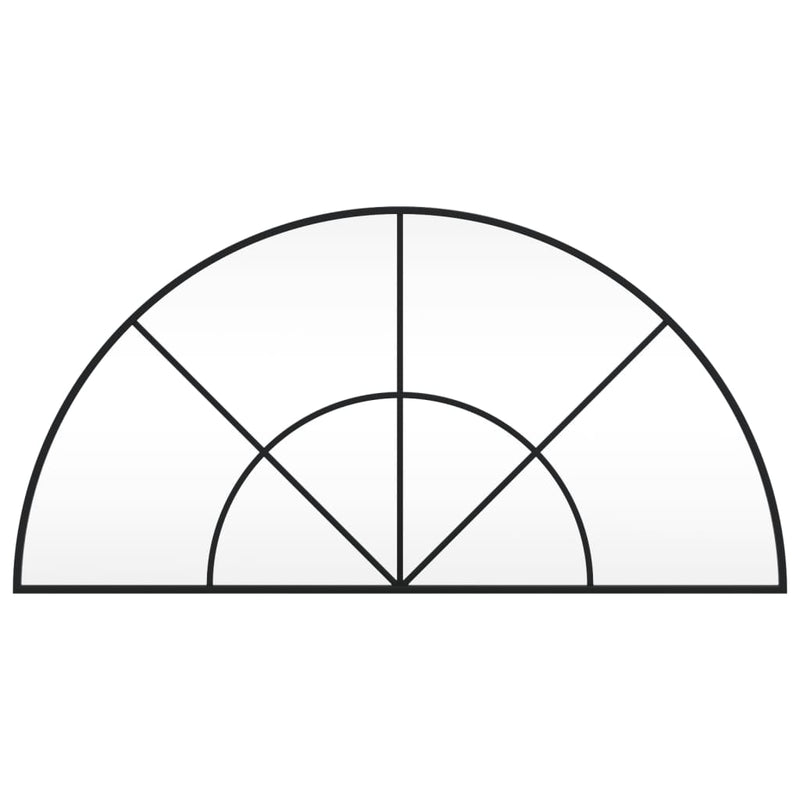 Load image into Gallery viewer, Vidaxl wandspiegel boog 100x50 cm ijzer zwart