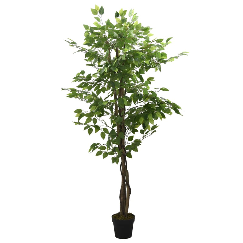 Load image into Gallery viewer, Vidaxl kunstplant ficus 378 bladeren 80 cm groen