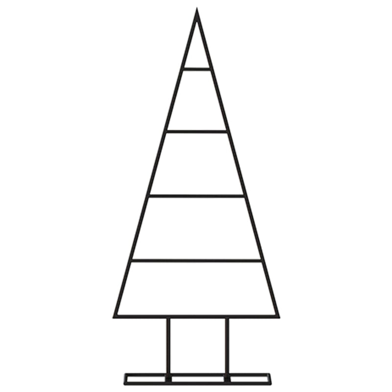 Afbeelding laden in galerijviewer, Vidaxl kerstdecoratie kerstboom 60 cm metaal zwart